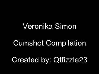 Sexy Veronika Simon cumshot compilation Video
