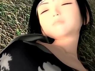 Tempting hentai girl gets tits sucked and twat