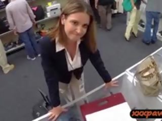 Desperate Wife Gets Banged In The Pawnshop For Money