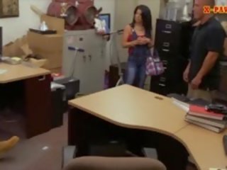 Cuban Chick Sells Her TV And Fucked Hard At The Pawnshop