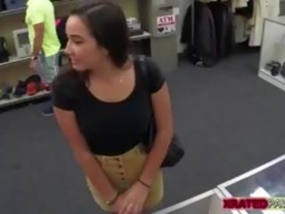 Classy Teen Gets Her Shaved Pussy Priced At The Shop