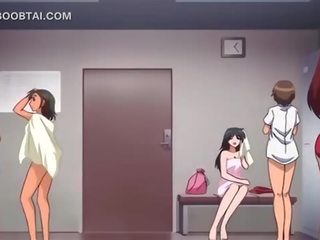 I madh titted anime seks bombë jumps kar në the dysheme