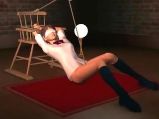 L'anime sexe esclave en cordes submitted à sexuel taquineries