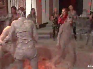 Giant Mud Fight Video