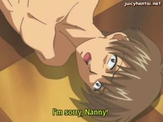 Animen nanny blir milky klantskallar sugs